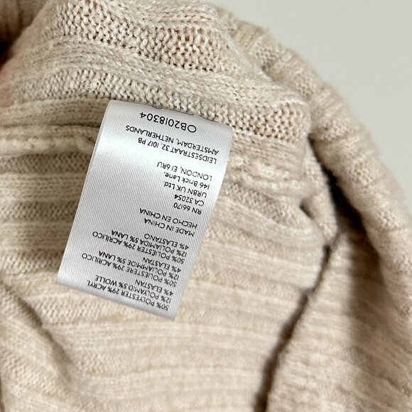 FREE PEOPLE Madsen Midi Dress in Oatmilk Size Large - Picture 10 of 13